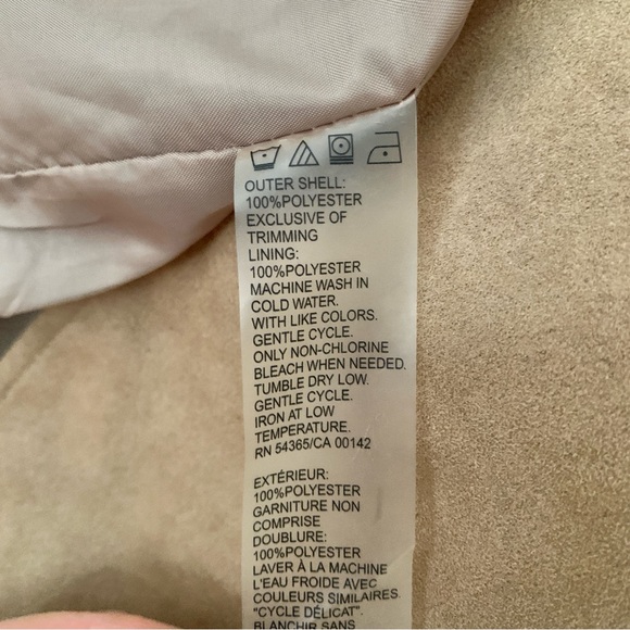 TANJAY Faux-Suede Camel Color Blazer Jacket Women’s Size 10 - Picture 8 of 8